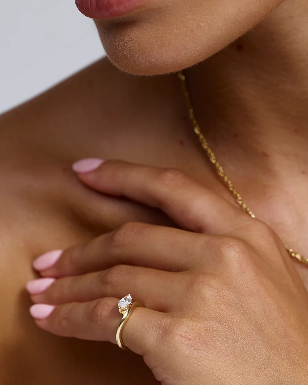 Astra Marquise Natural Diamond Pinky Ring - Image 11