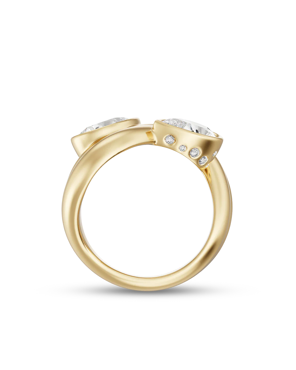 Castor Pear Toi et Moi Diamond Ring - Image 12