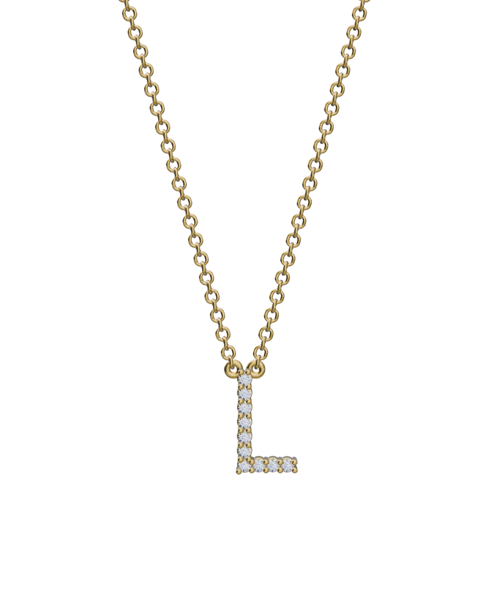 Diamond Initial Necklace - Image 25