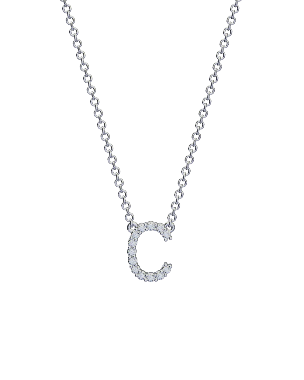 Diamond Initial Necklace - Image 42