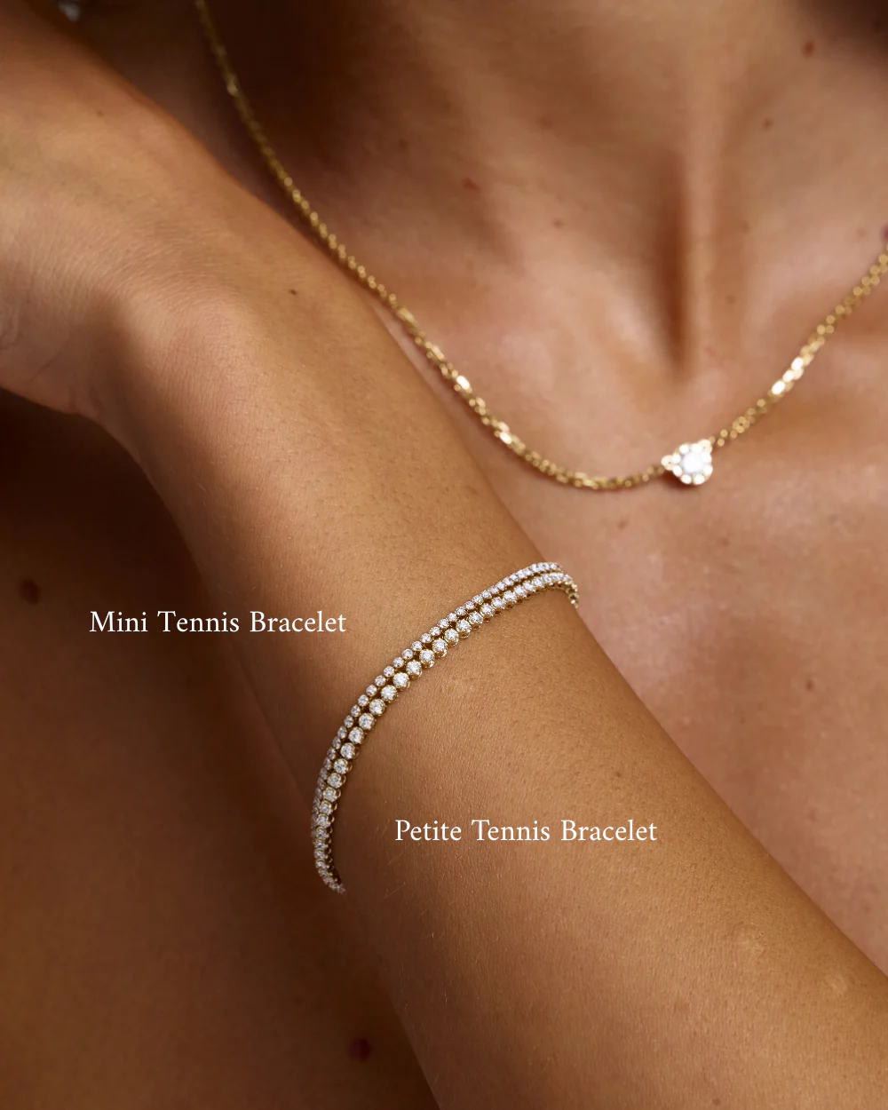 Petite Lab Grown Diamond Tennis Bracelet - Image 3