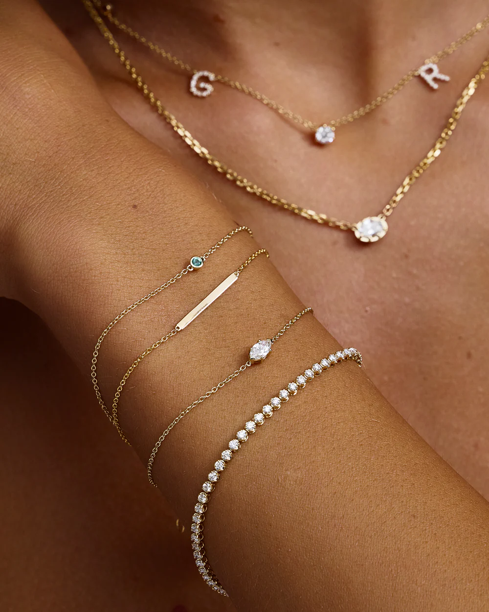 Petite Lab Grown Diamond Tennis Bracelet - Image 5