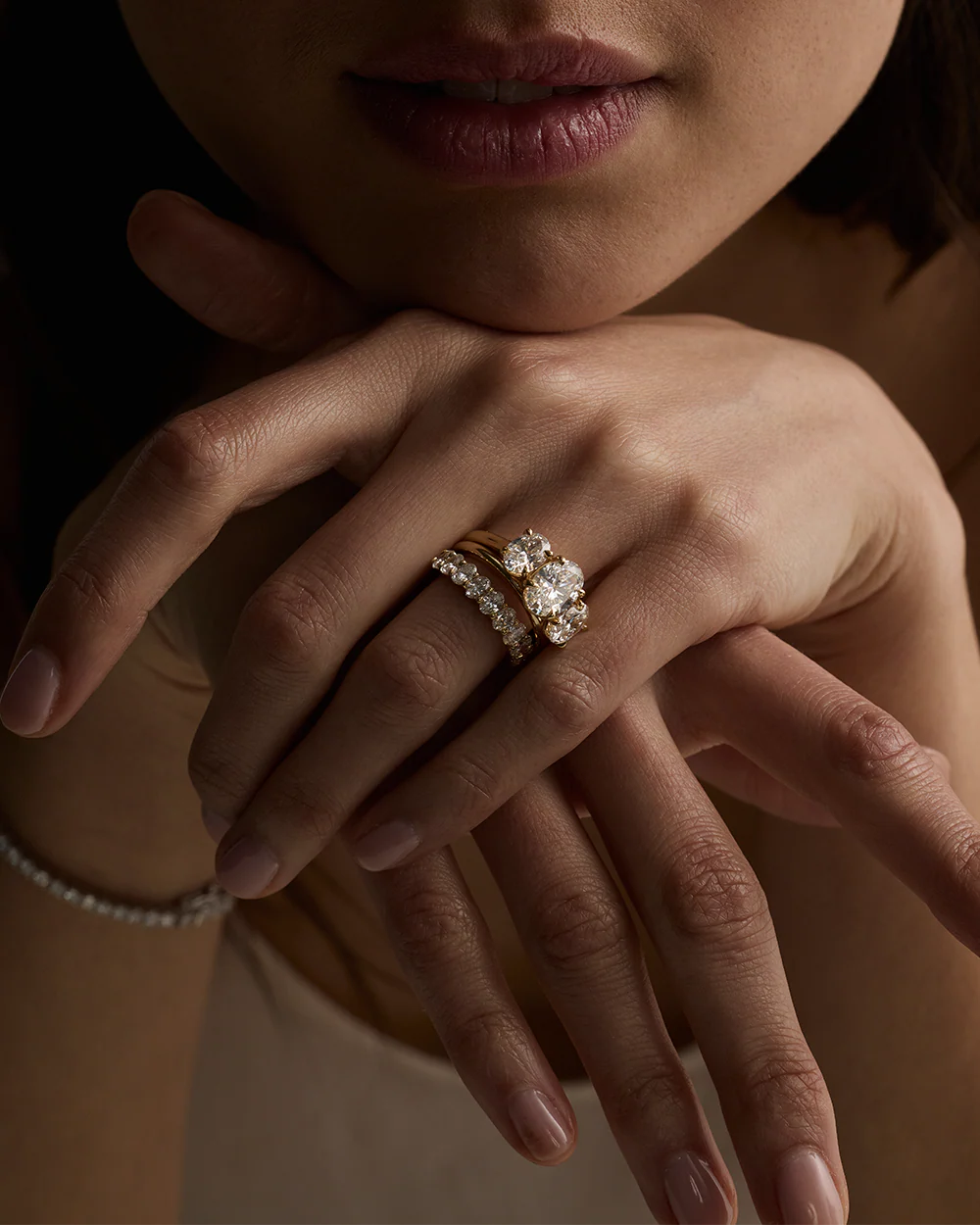 Stella 2.01ct Oval Diamond Trilogy Ring - Image 4