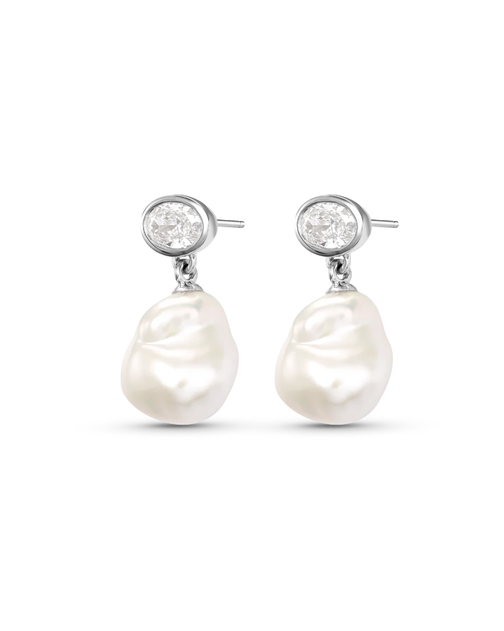 Violet Baroque Pearl Earrings - Image 7